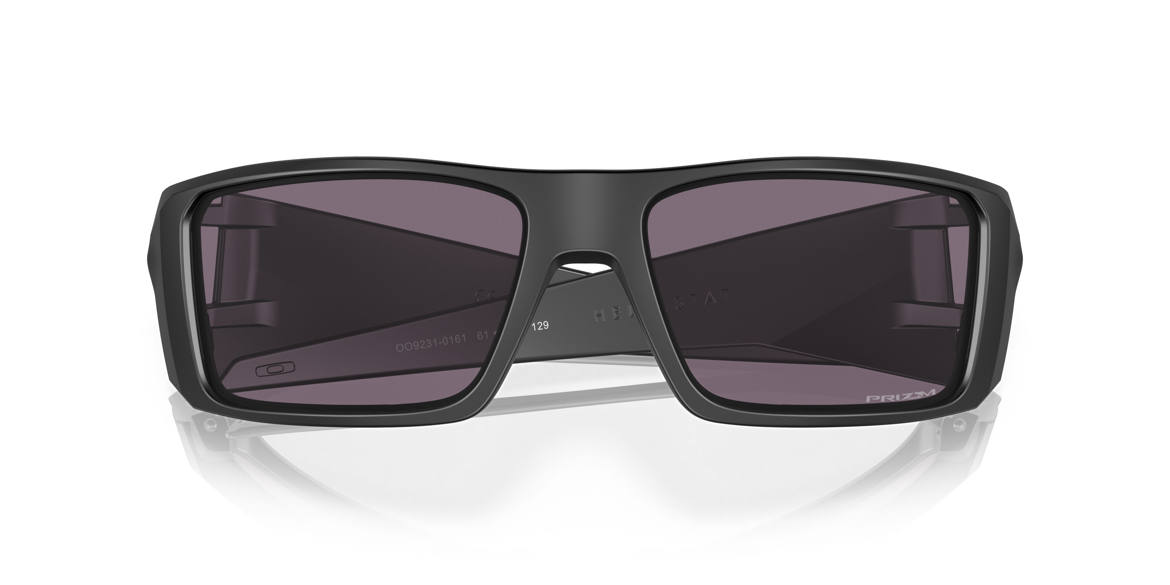 Oakley OO9231 Heliostat Men's Rectangle Prizm Sunglasses - Matte Black Frame