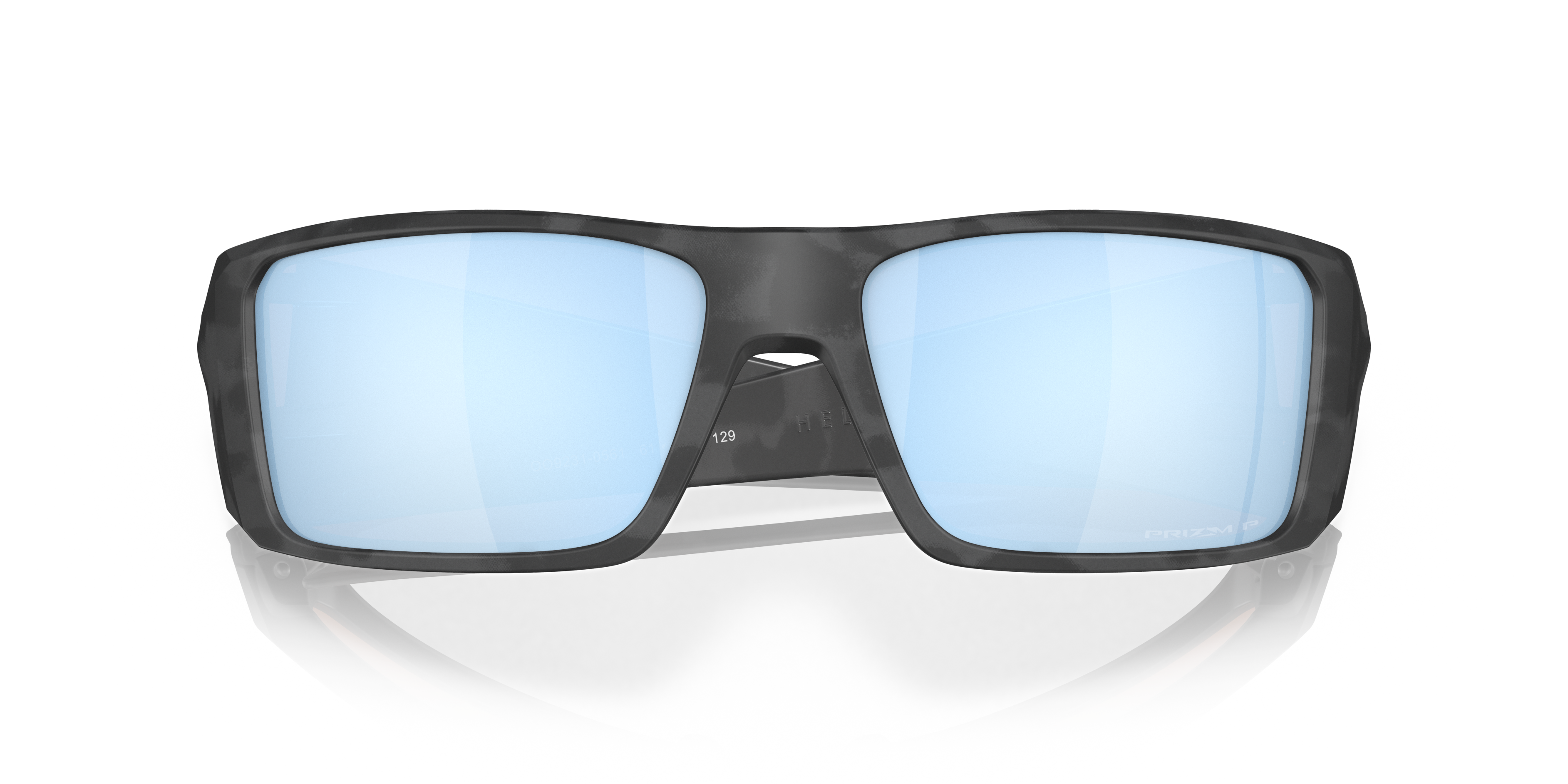 Oakley OO9231 Heliostat Men's Rectangle Prizm Sunglasses - Matte Black Camo Frame