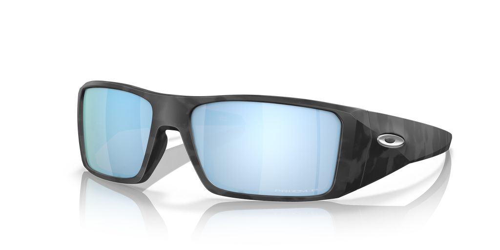 Oakley OO9231 Heliostat Men's Rectangle Prizm Sunglasses - Matte Black Camo Frame