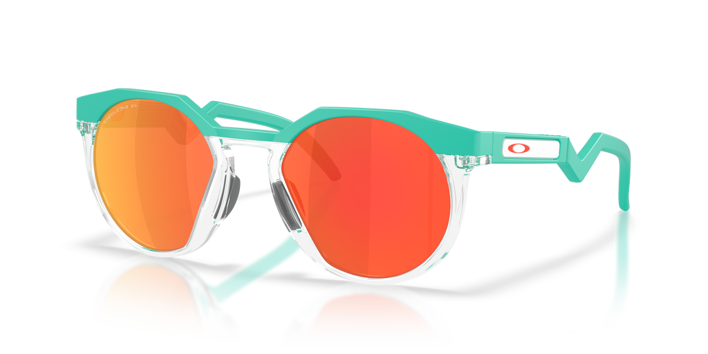 Oakley OO9242 HSTN Neon Pop Collection Men's Round Prizm Polarized Sunglasses