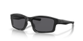 Oakley OO9247 Chainlink Men's Rectangle Polarized Sunglasses - Matte Black Frame