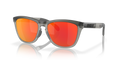 Oakley OO9284 Frogskins Range Men's Round Prizm Sunglasses - Matte Grey Smoke Frame