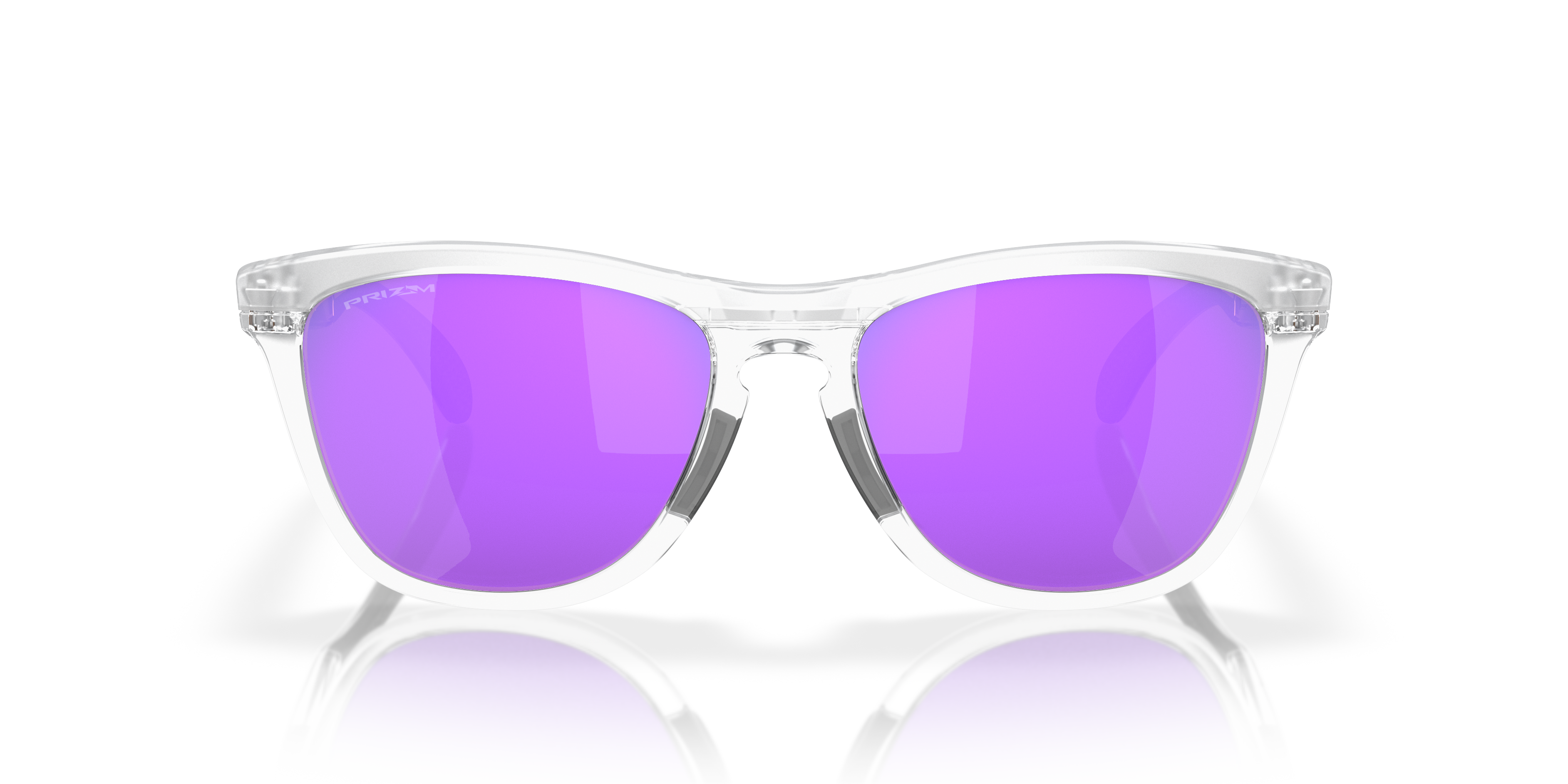 Oakley OO9284 Frogskins Range Men's Round Prizm Sunglasses - Matte Clear Frame