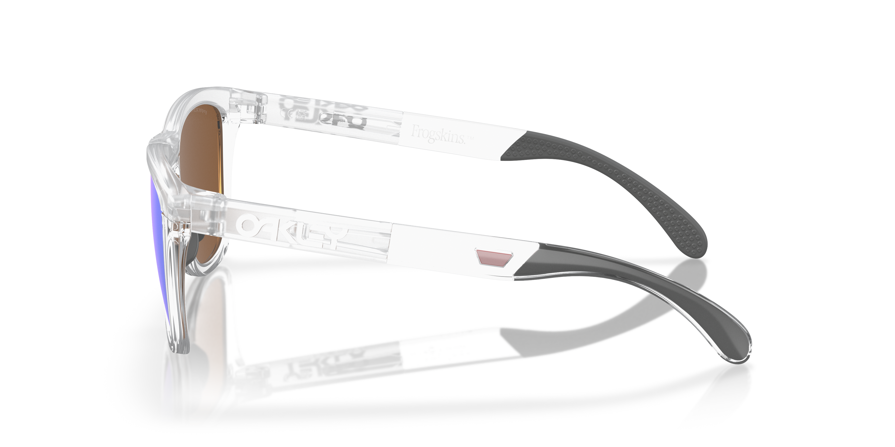Oakley OO9284 Frogskins Range Men's Round Prizm Sunglasses - Matte Clear Frame