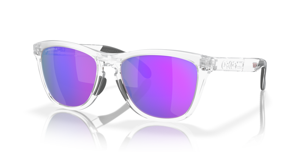 Oakley OO9284 Frogskins Range Men's Round Prizm Sunglasses - Matte Clear Frame