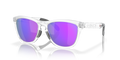 Oakley OO9284 Frogskins Range Men's Round Prizm Sunglasses - Matte Clear Frame