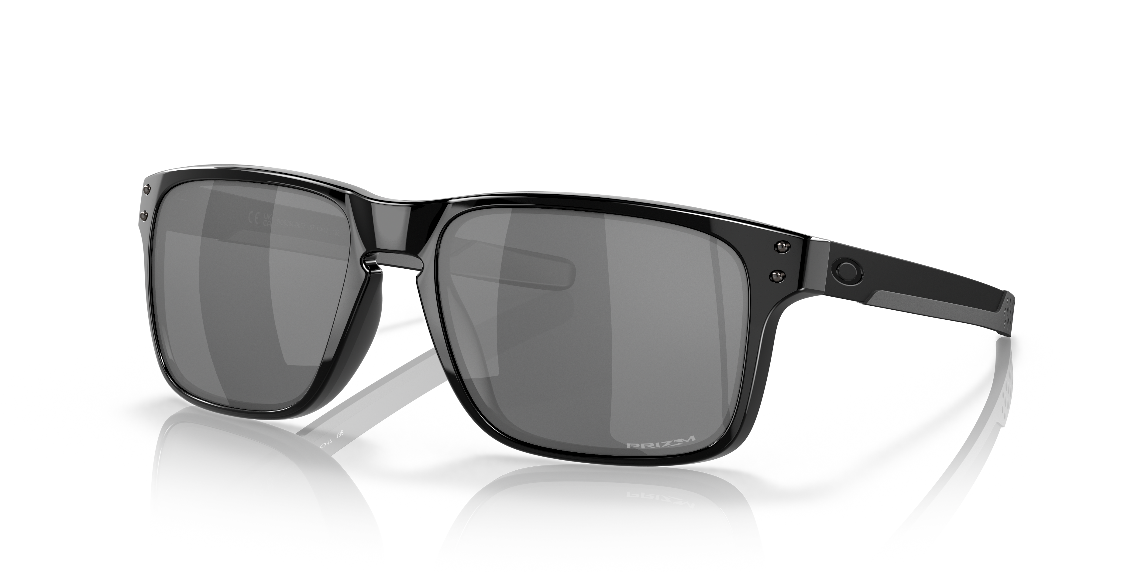 Oakley OO9384 Holbrook Mix Men's Square Prizm Polarized Sunglasses - Polished Black Frame