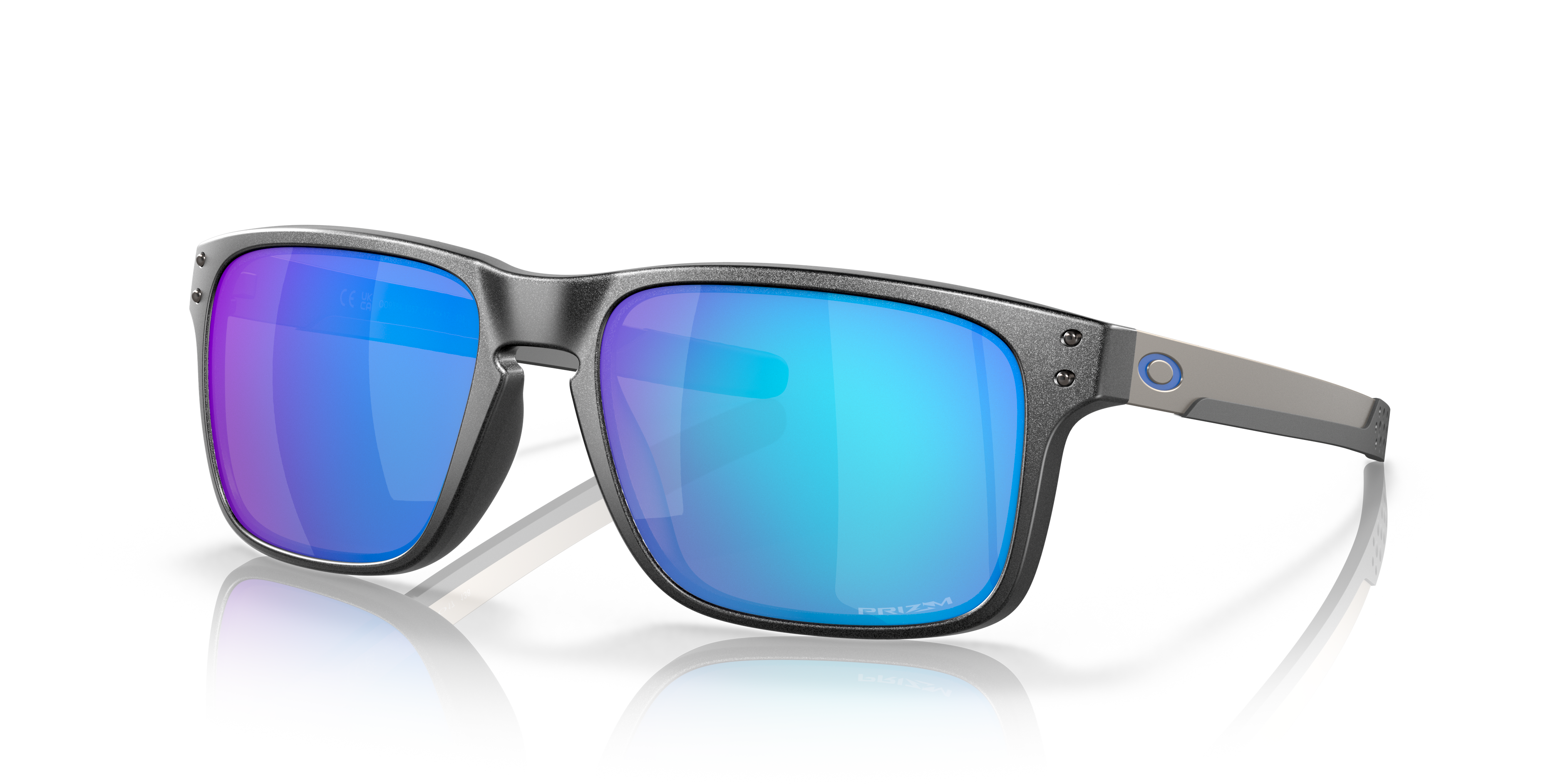 Oakley OO9384 Holbrook Mix Men's Square Prizm Polarized Sunglasses - Steel Frame