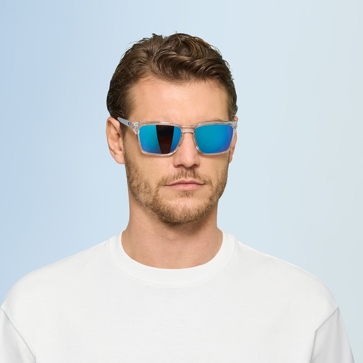 Oakley OO9448 Sylas Men's Rectangle Prizm Sunglasses - Matte Black Frame