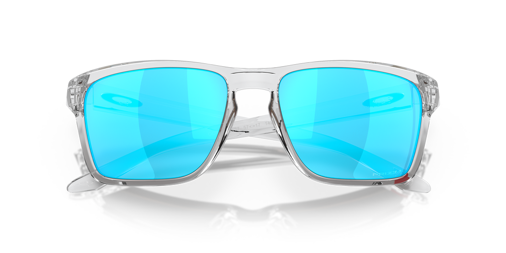 Oakley OO9448 Sylas Men's Rectangle Prizm Sunglasses - Polished Clear Frame