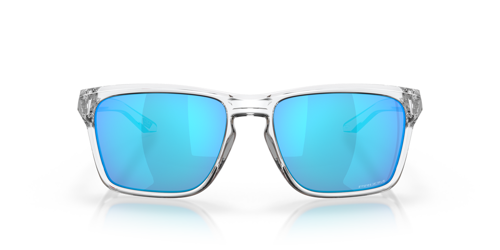 Oakley OO9448 Sylas Men's Rectangle Prizm Sunglasses - Polished Clear Frame