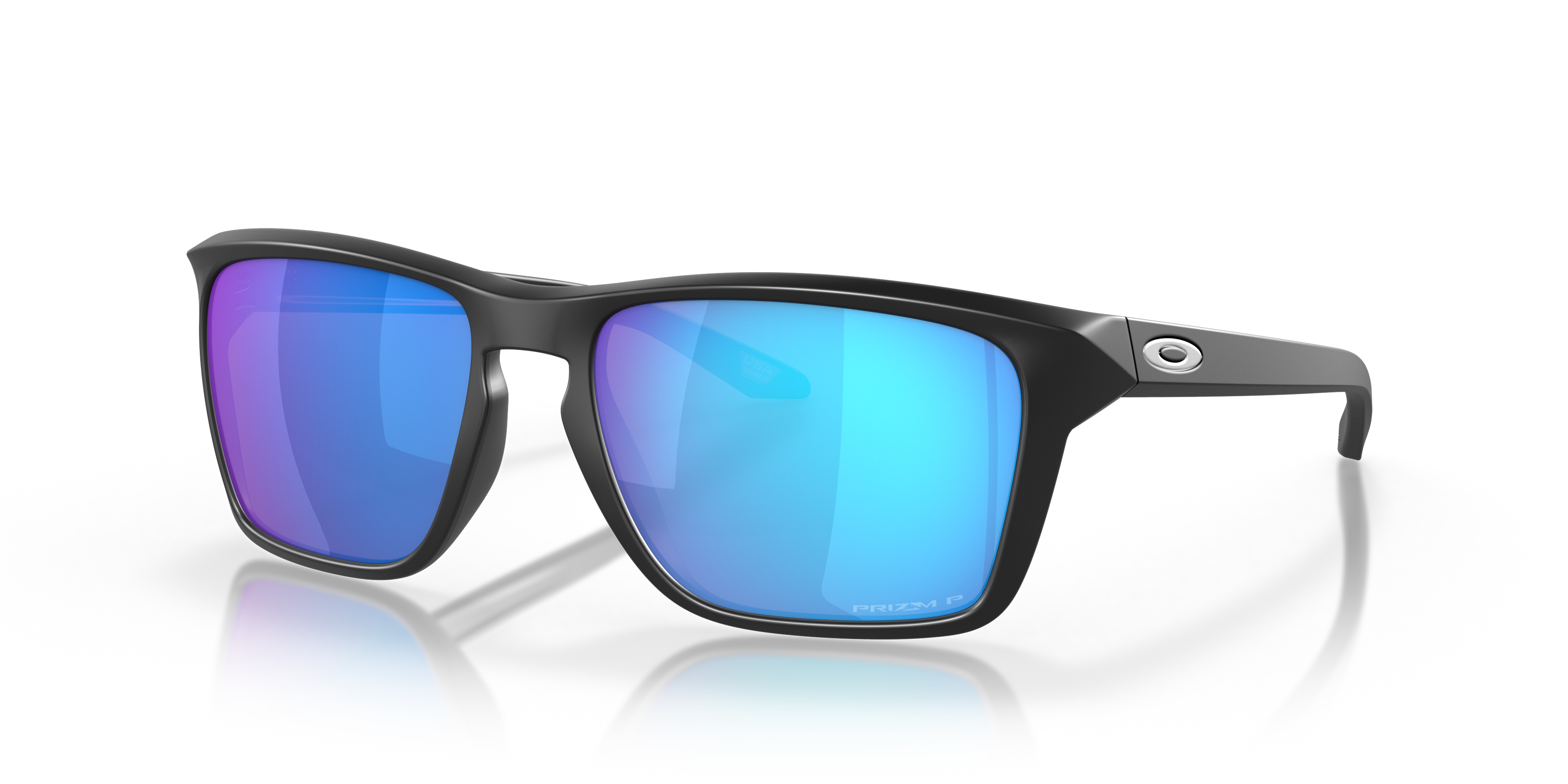 Oakley OO9448 Sylas Men's Rectangle Prizm Sunglasses - Matte Black Frame