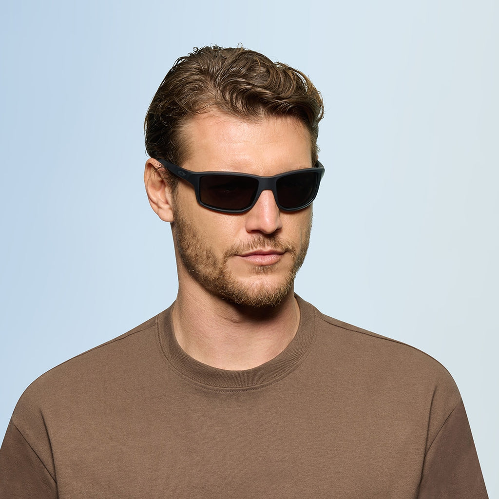 Oakley OO9449 Gibston Men's Rectangle Prizm Sunglasses - Matte Black Frame