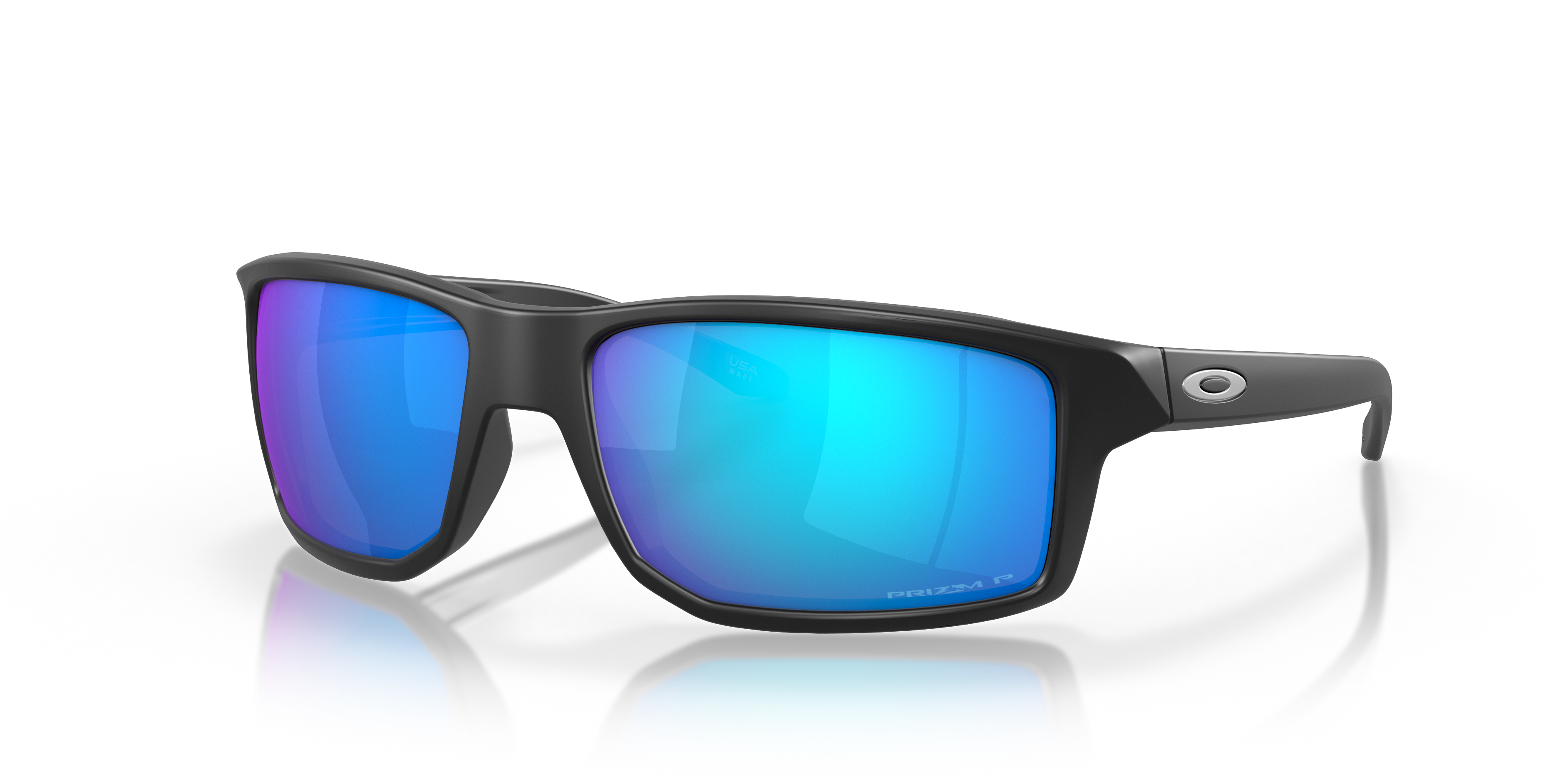 Oakley OO9449 Gibston Men's Rectangle Prizm Sunglasses - Matte Black Frame