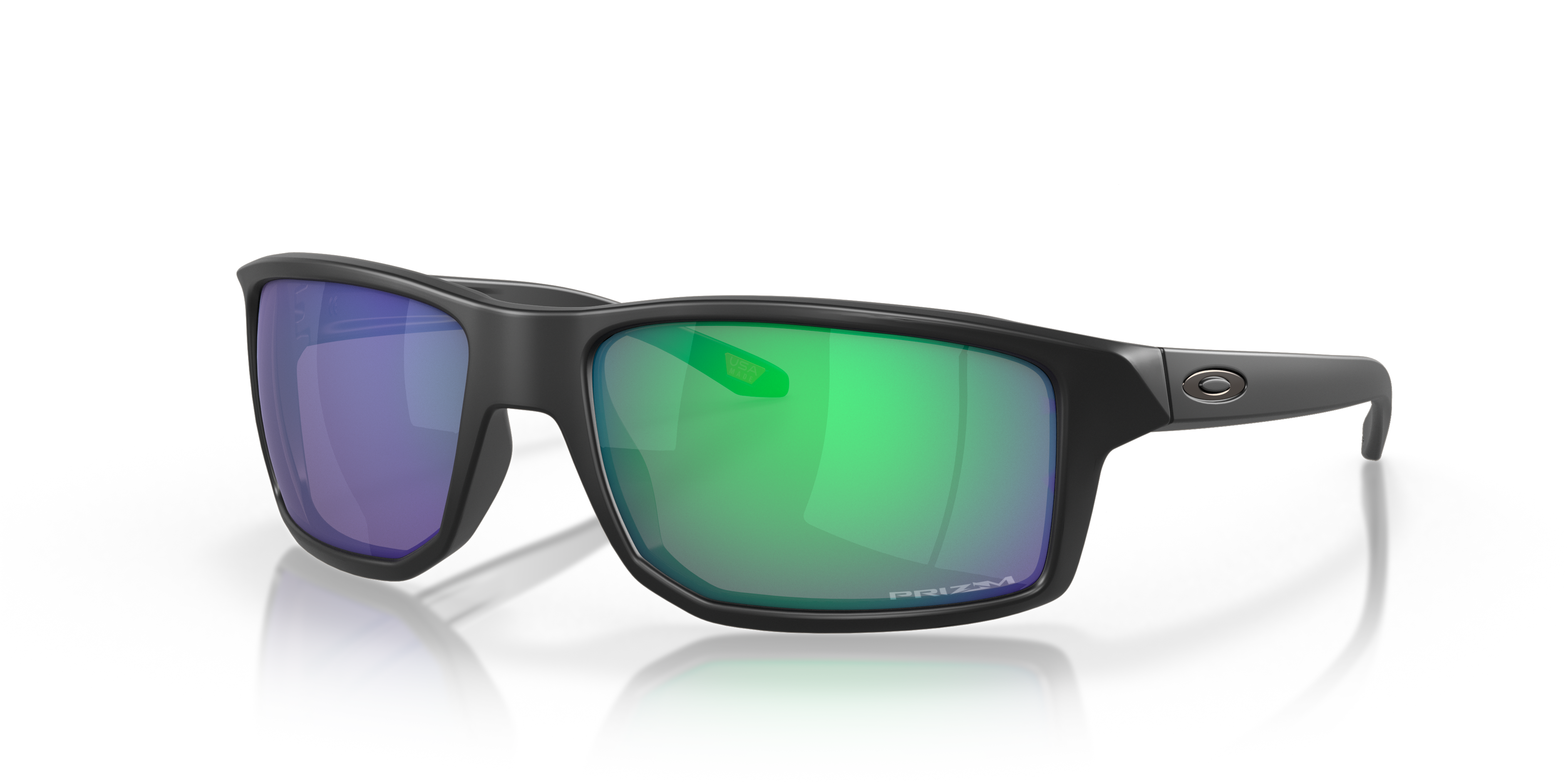 Oakley OO9449 Gibston Men's Rectangle Prizm Sunglasses - Matte Black Frame