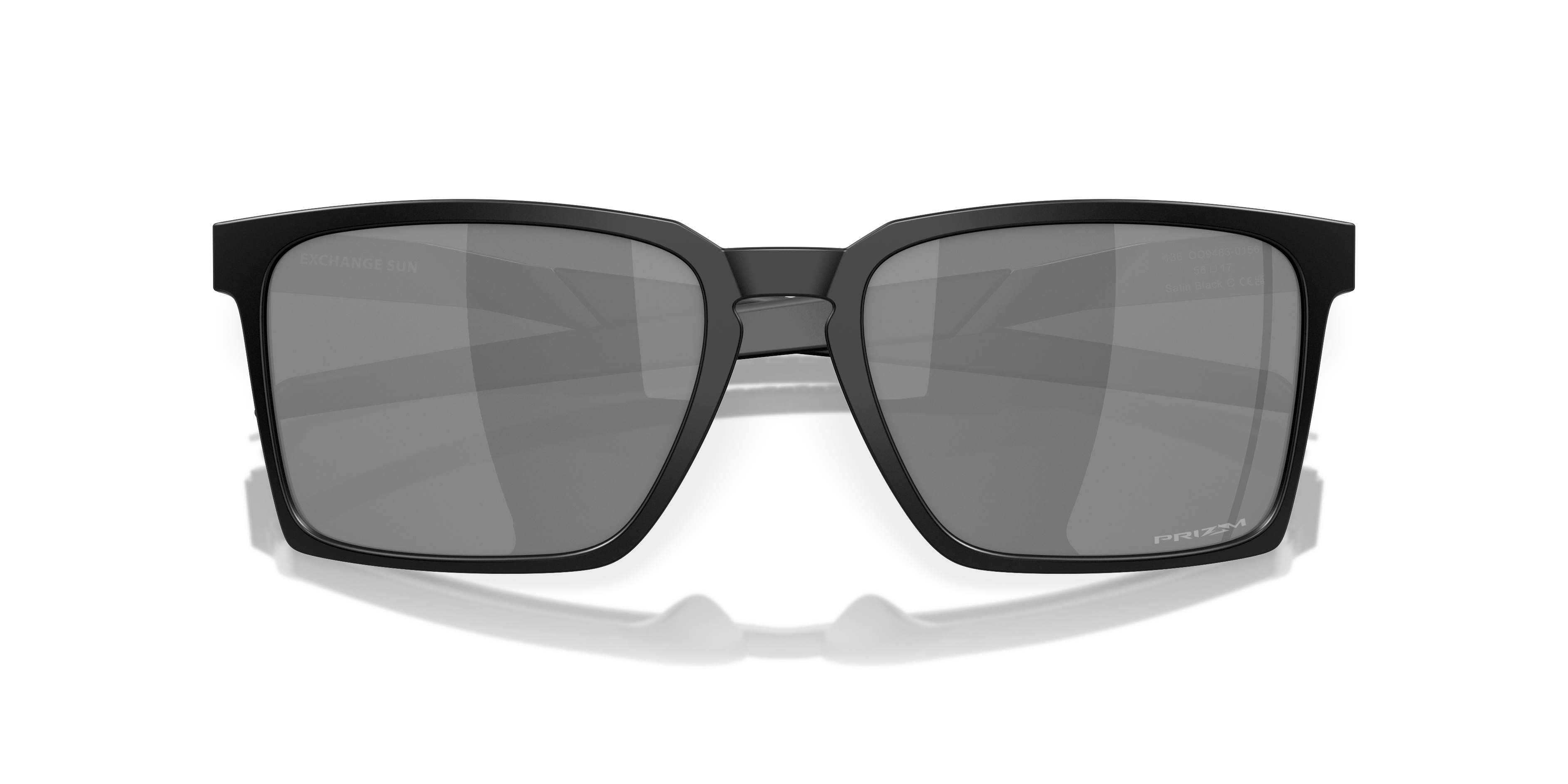 Oakley OO9483 Exchange Sun Unisex Rectangle Prizm Sunglasses - Satin Black Frame