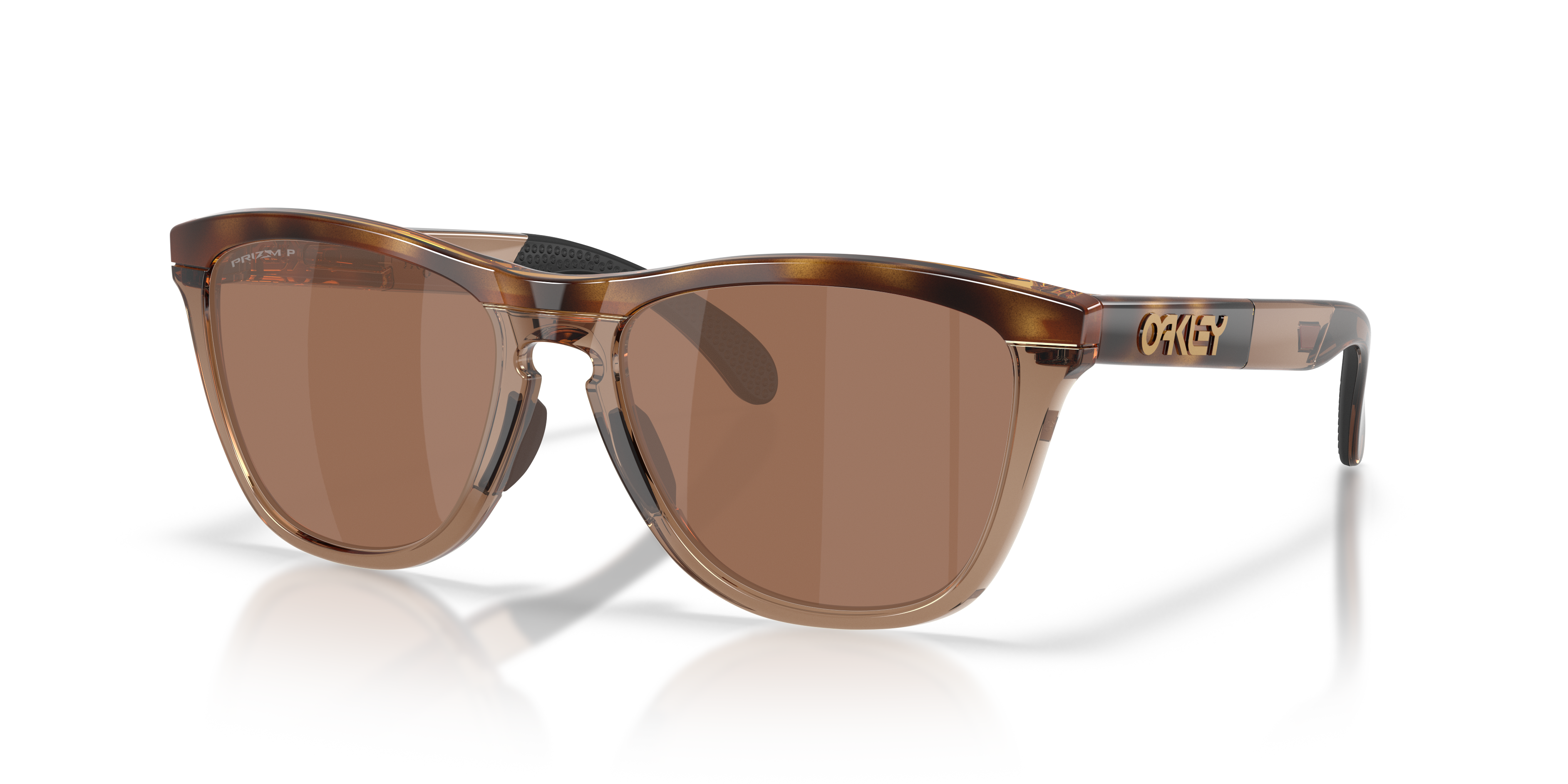 Oakley OO9503 Frogskins Range XL Unisex Round Prizm Polarized Sunglasses - Brown Tortoise Frame