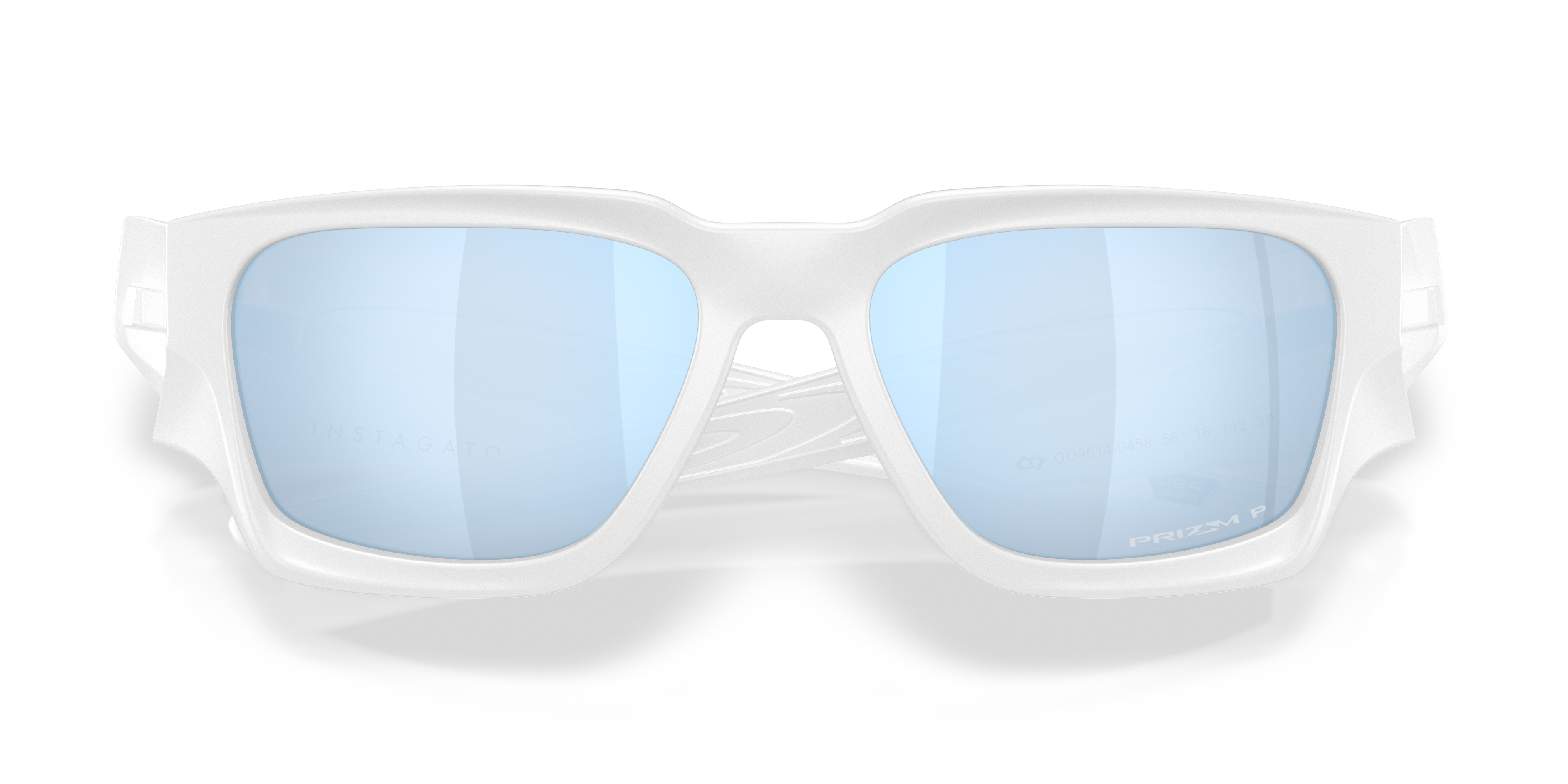 Oakley OO9514 Instagator Men's Rectangle Prizm Polarized Sunglasses - Matte Black Frame