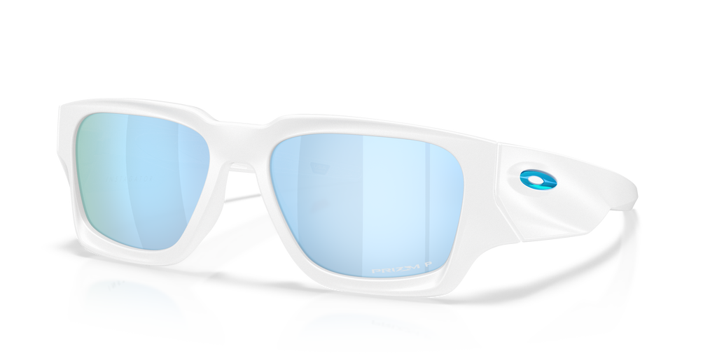 Oakley OO9514 Instagator Men's Rectangle Prizm Polarized Sunglasses - Matte White Frame
