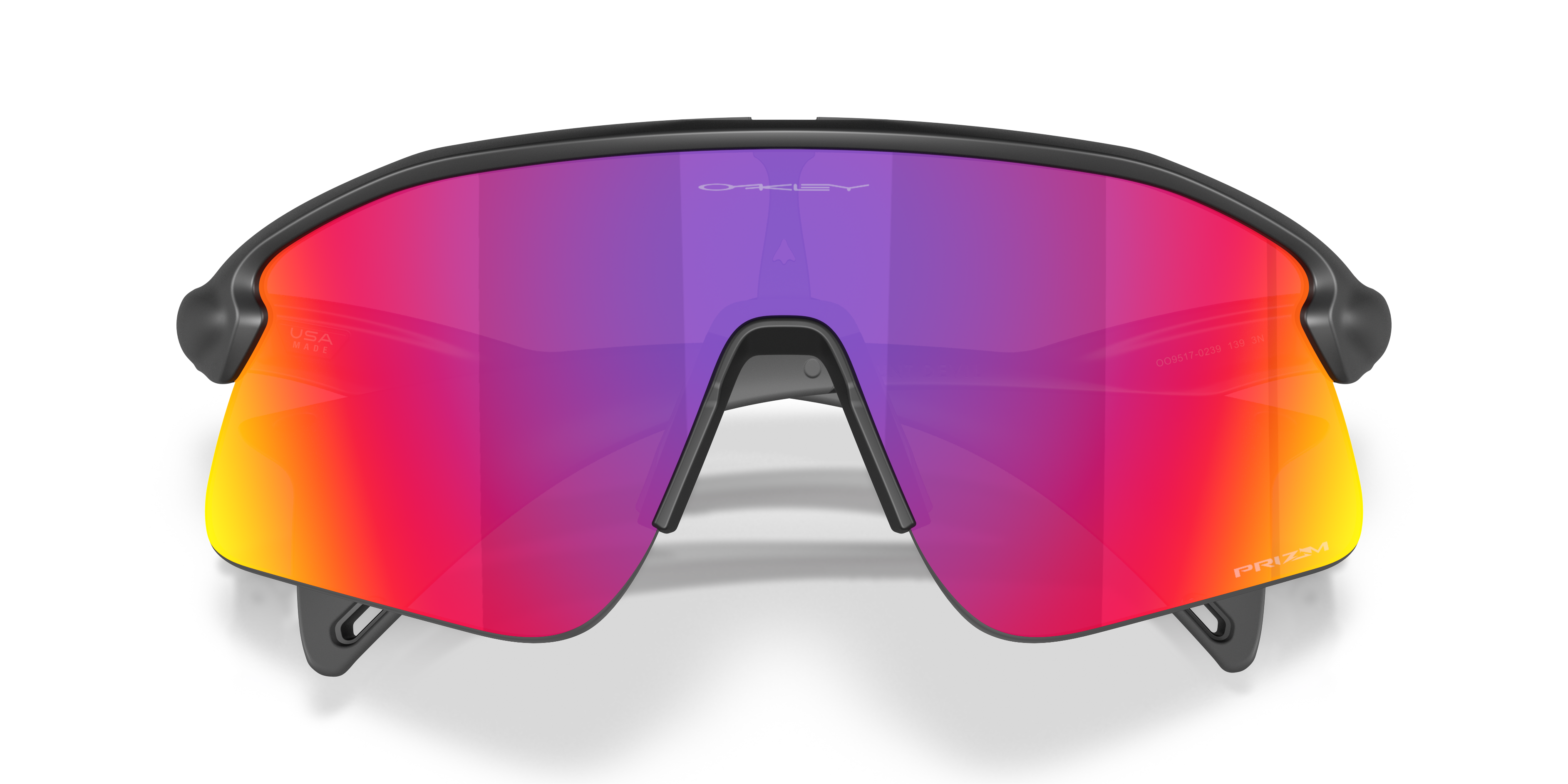 Oakley OO9517 Stunt Devil Unisex Rectangle Prizm Sunglasses - Grey Smoke Frame