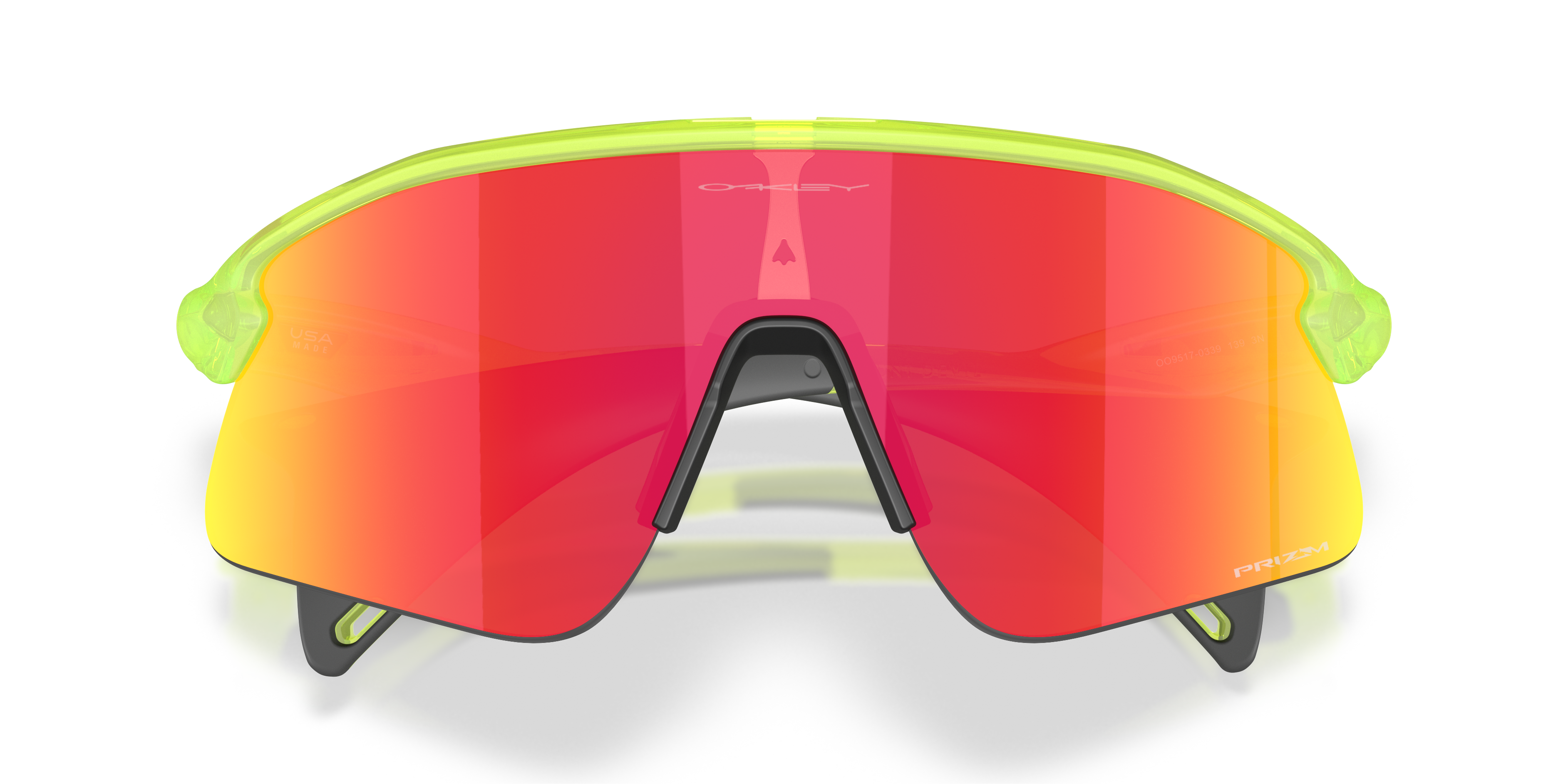 Oakley OO9517 Stunt Devil Unisex Rectangle Prizm Sunglasses - Grey Smoke Frame