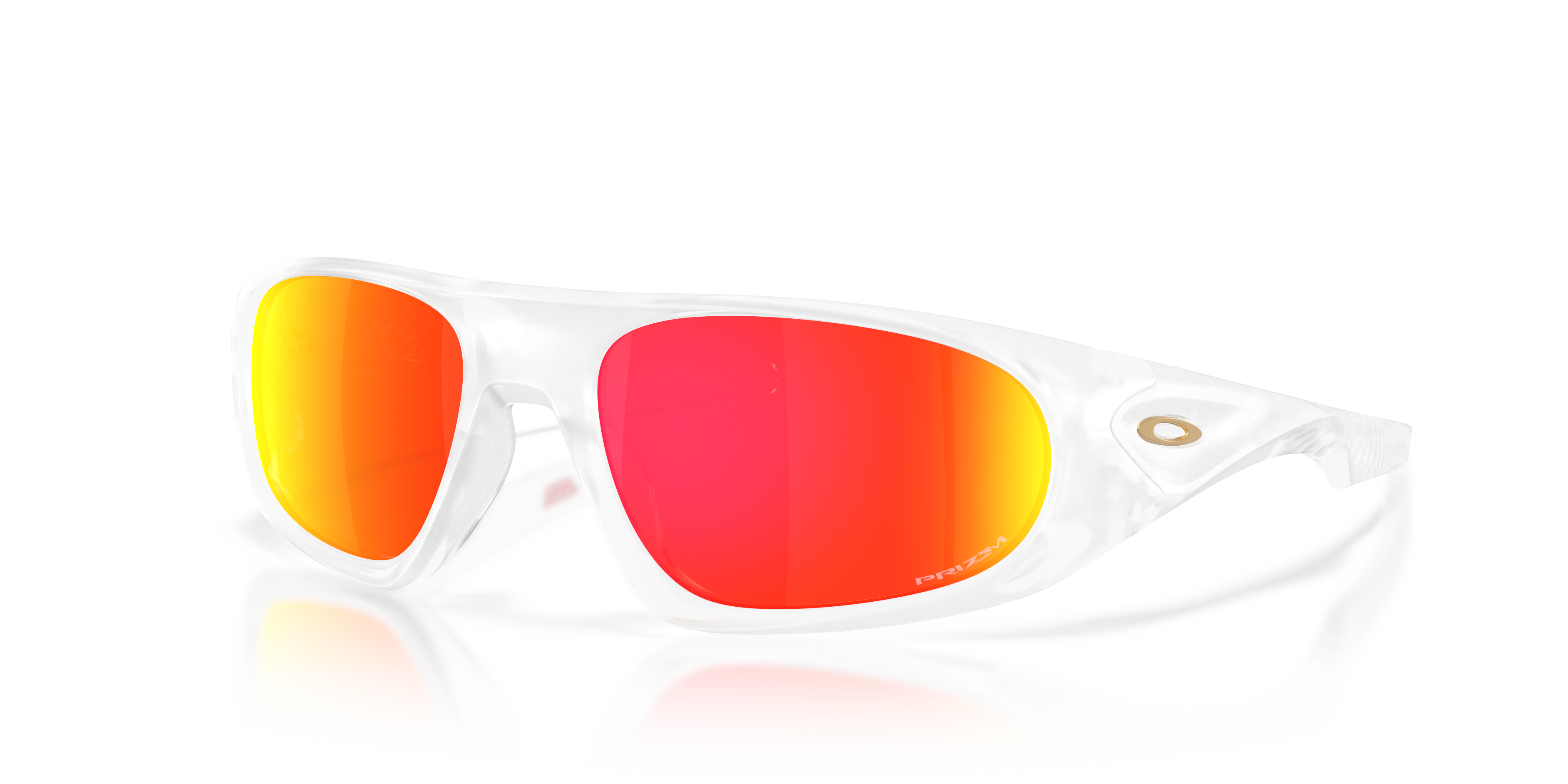 Oakley OO9528 Neoforma Unisex Oval Prizm Sunglasses - Matte Clear Frame