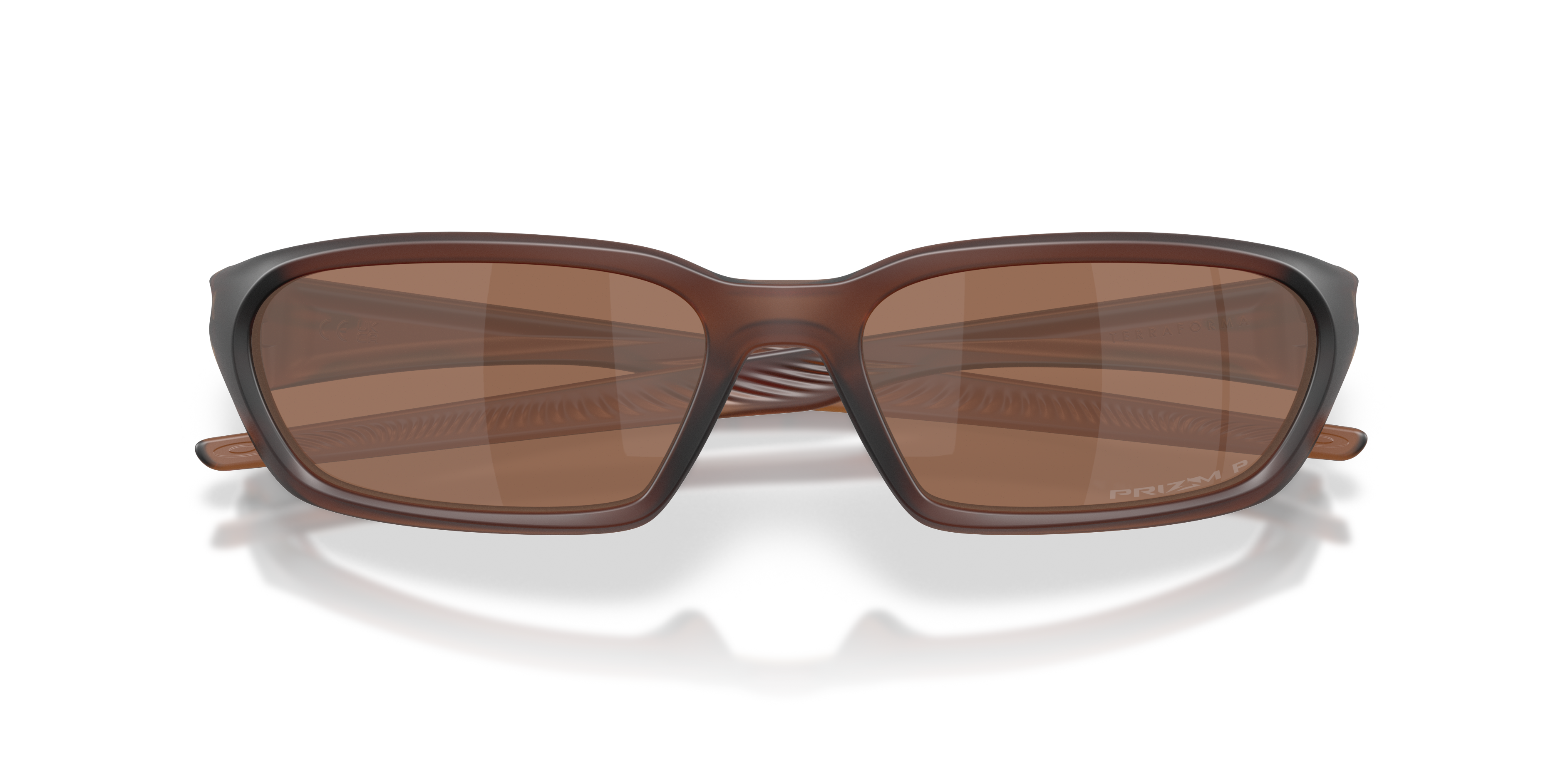 Oakley OO9530 Terraforma Unisex Rectangle Prizm Sunglasses - Matte Black Frame