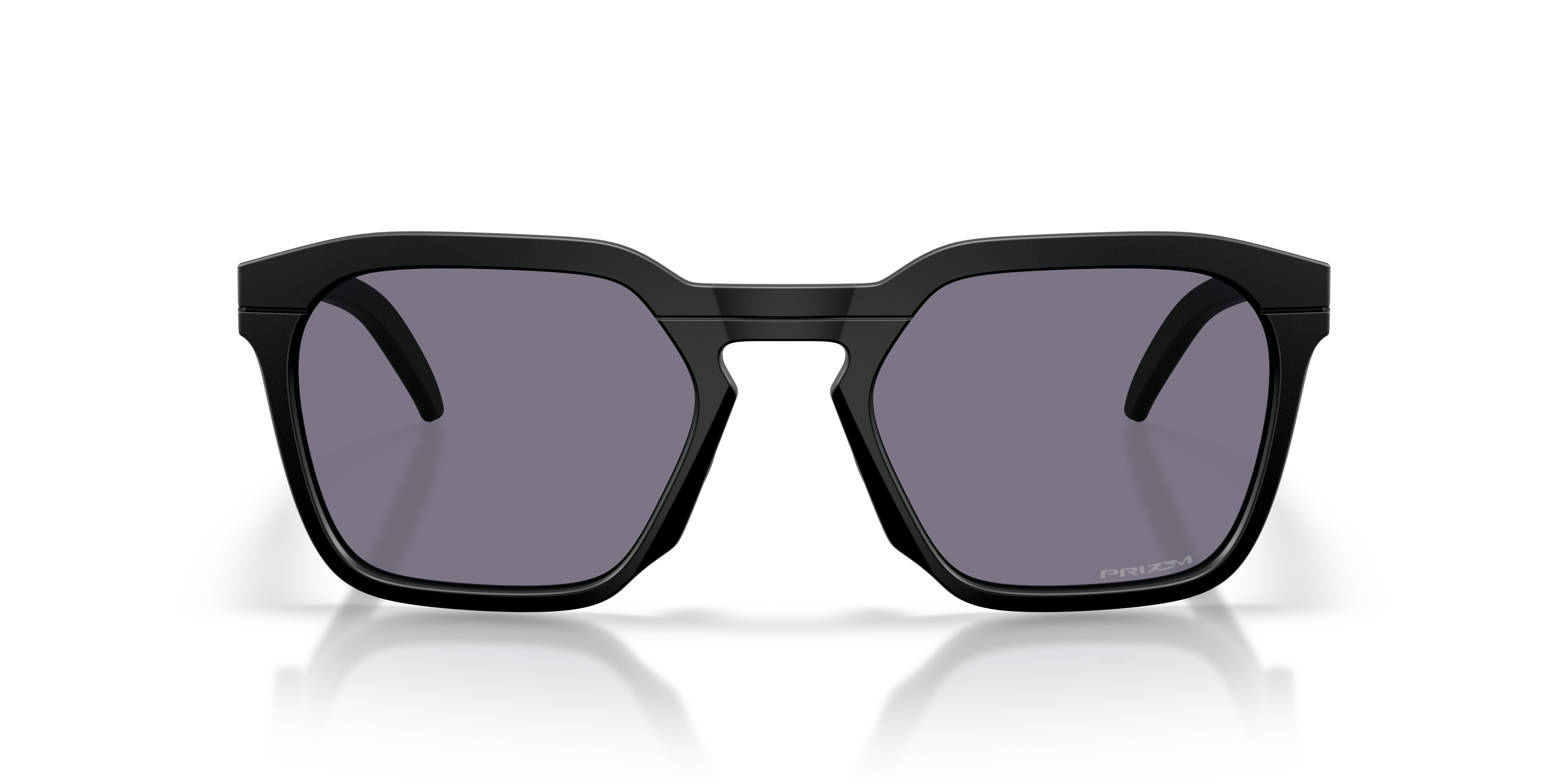 Oakley OO9533 HSTN SQ Unisex Square Prizm Sunglasses - Matte Grey Smoke Frame