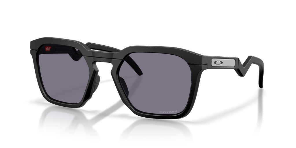 Oakley OO9533 HSTN SQ Unisex Square Prizm Sunglasses - Matte Black Frame