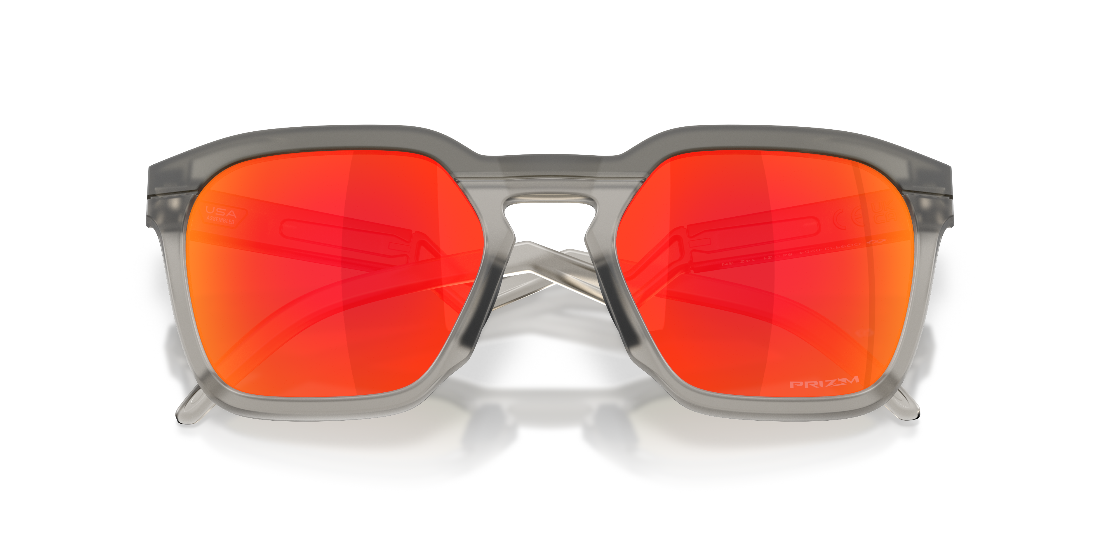 Oakley OO9533 HSTN SQ Unisex Square Prizm Sunglasses - Matte Black Frame