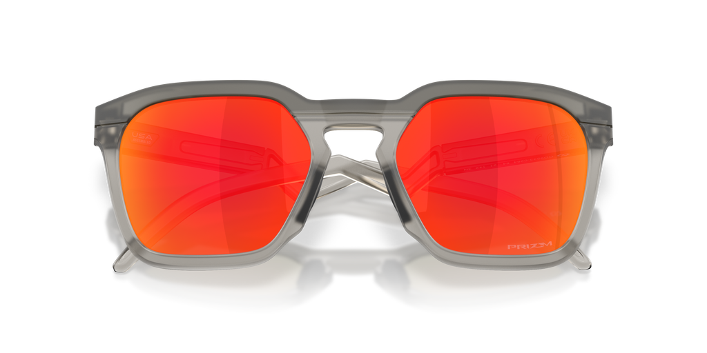 Oakley OO9533 HSTN SQ Unisex Square Prizm Sunglasses - Matte Black Frame
