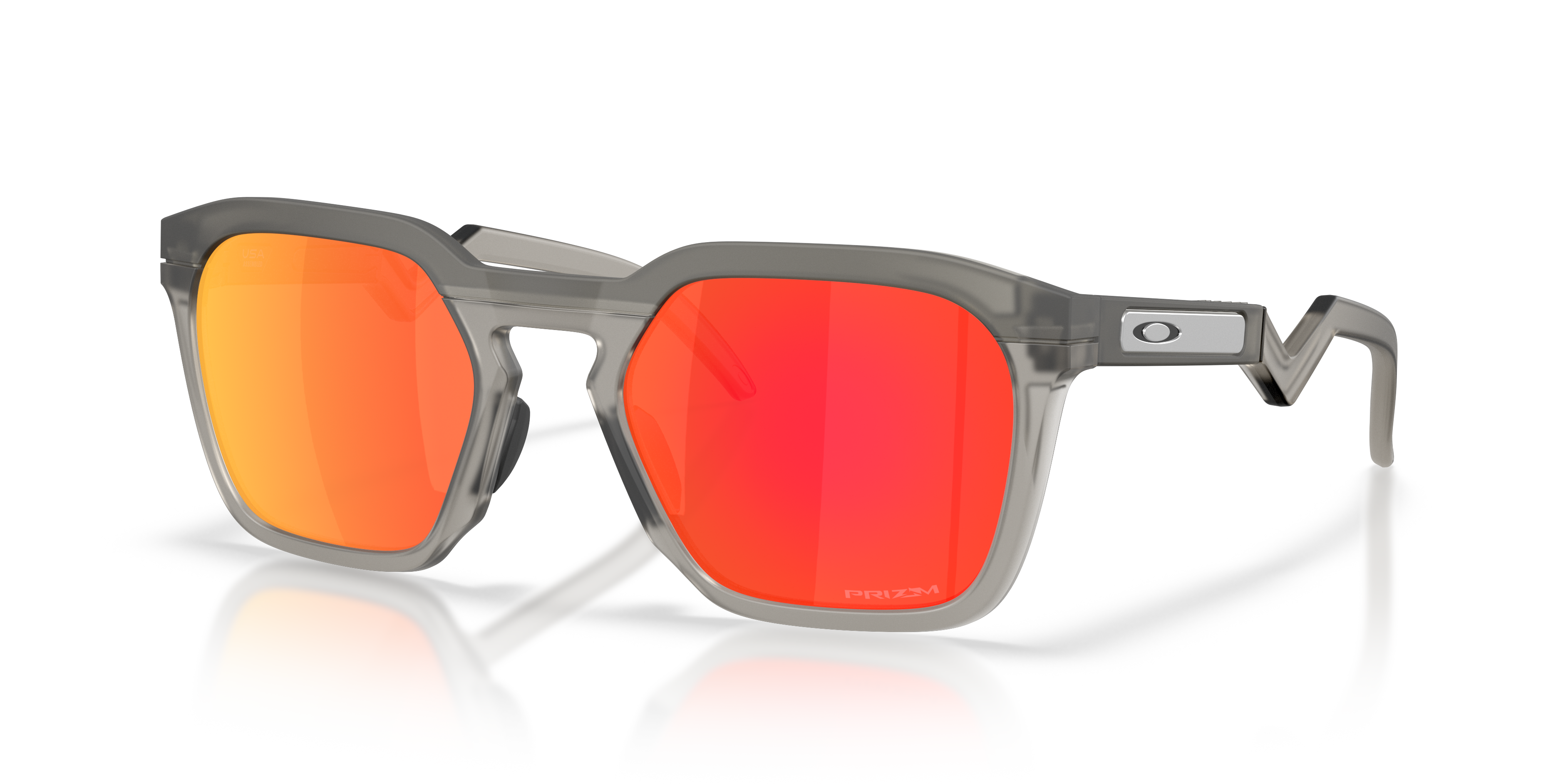 Oakley OO9533 HSTN SQ Unisex Square Prizm Sunglasses - Matte Black Frame