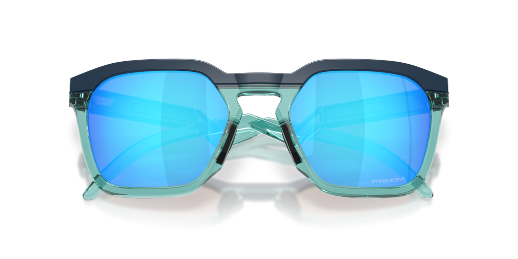 Oakley OO9533 HSTN SQ Unisex Square Prizm Sunglasses - Matte Black Frame