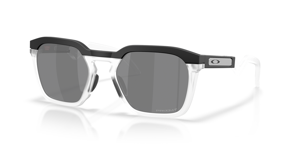 Oakley OO9533 HSTN SQ Unisex Square Prizm Sunglasses - Matte Black Frame