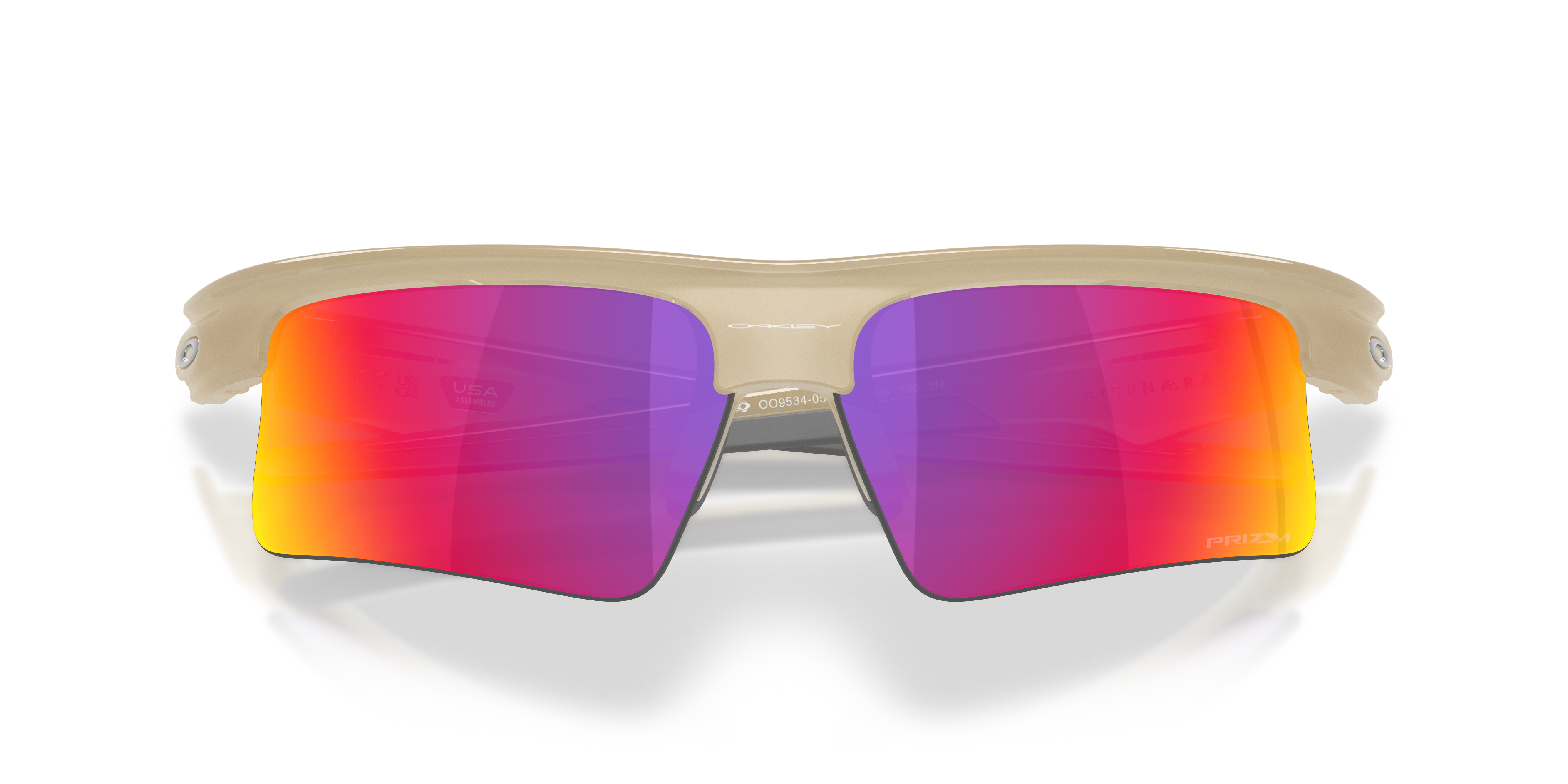 Oakley OO9534 Bisphaera Speed Unisex Prizm Sport Sunglasses - Sandstorm Frame