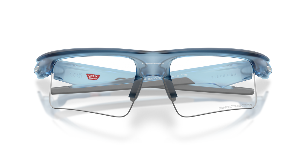 Oakley OO9534 Bisphaera Speed Unisex Prizm Sport Sunglasses - Matte Black Frame