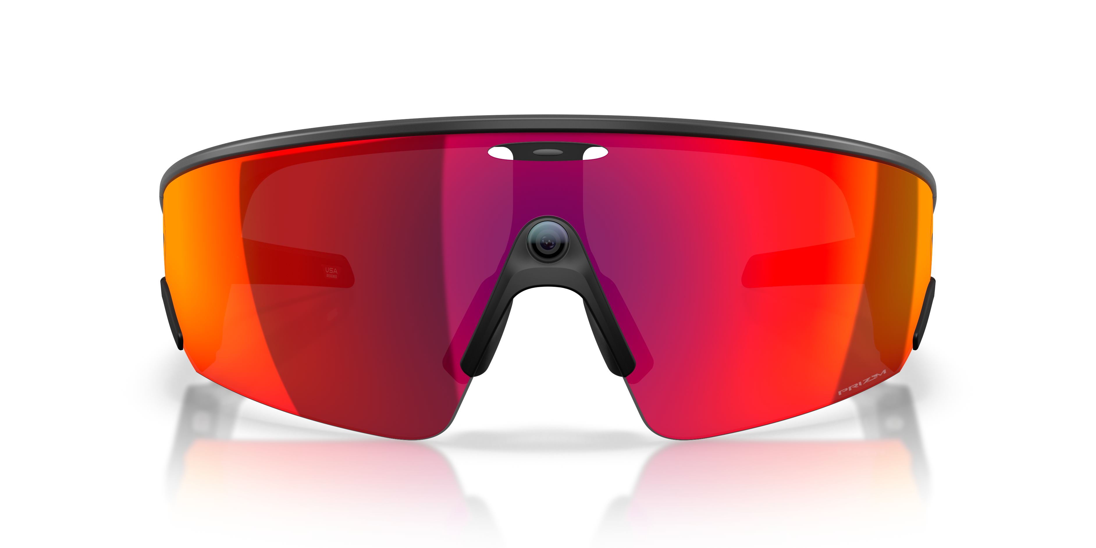 Oakley Meta Vanguard Unisex Rectangle Prizm Sunglasses - White Frame