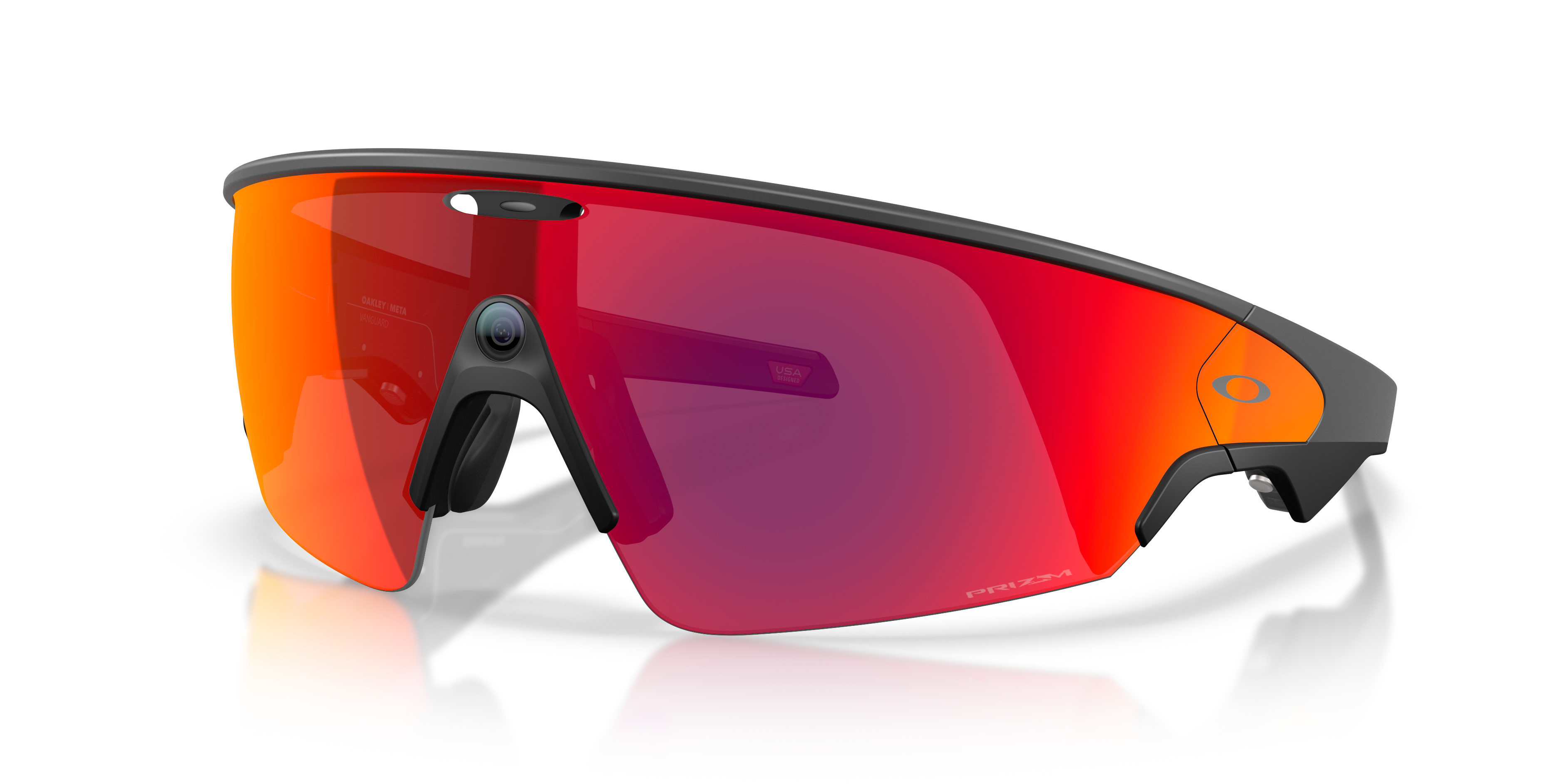 Oakley | Meta Meta Vanguard Unisex Rectangle Prizm Sunglasses - Black Frame