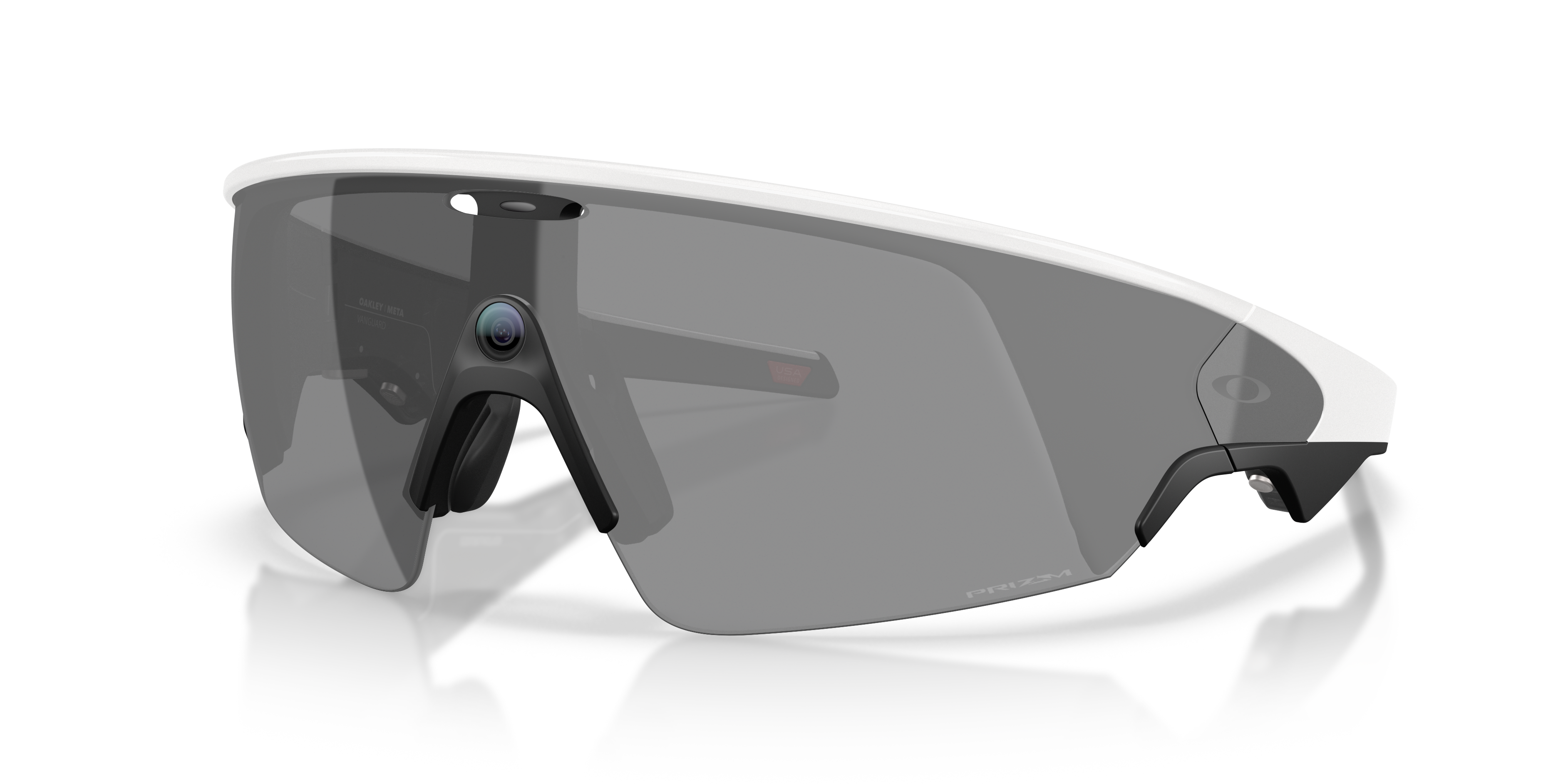 Oakley | Meta Meta Vanguard Unisex Rectangle Prizm Sunglasses - White Frame
