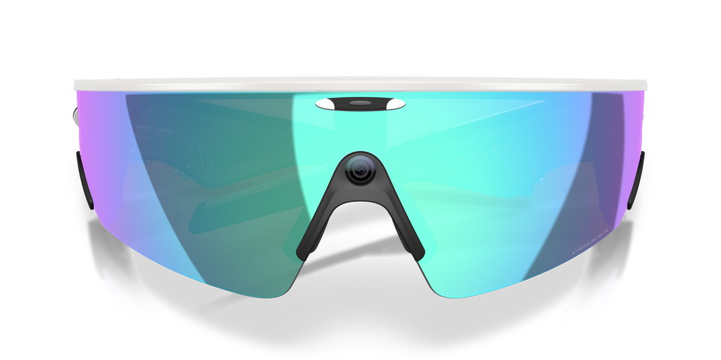 Oakley Meta Vanguard Unisex Rectangle Prizm Sunglasses - White Frame