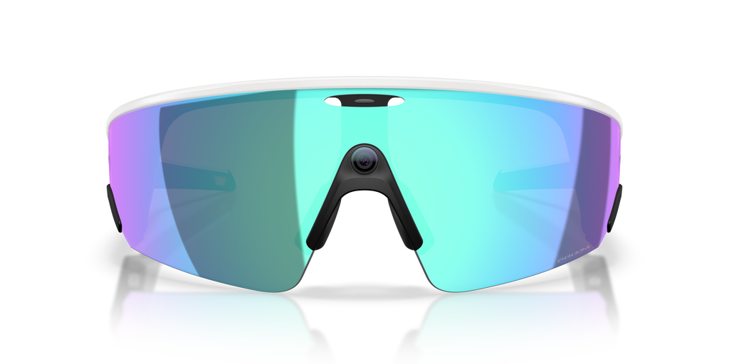 Oakley Meta Vanguard Unisex Rectangle Prizm Sunglasses - White Frame