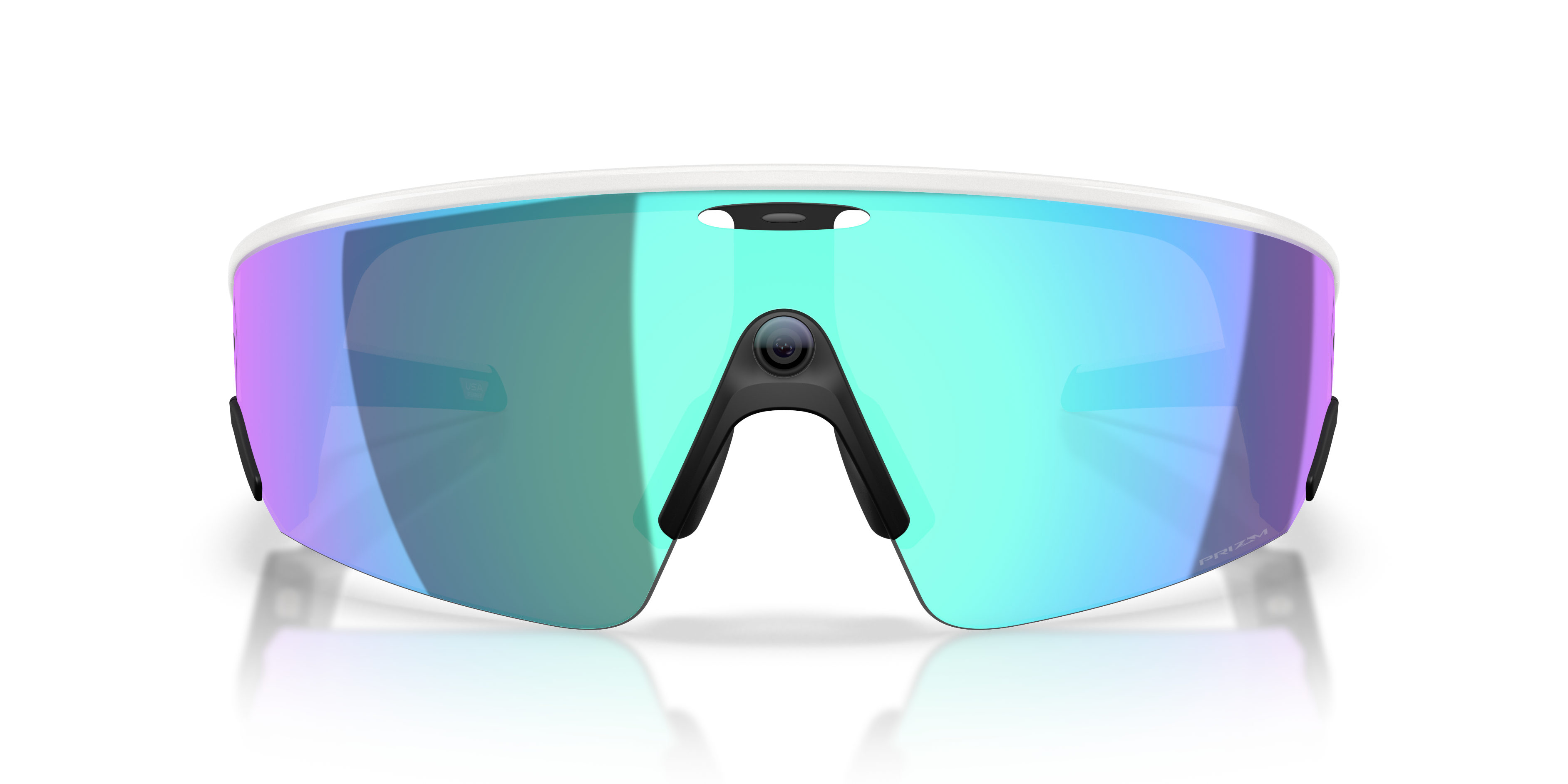 Oakley | Meta Meta Vanguard Unisex Rectangle Prizm Sunglasses - White Frame