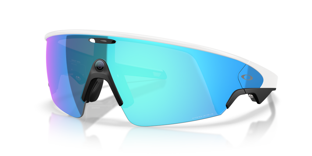 Oakley | Meta Meta Vanguard Unisex Rectangle Prizm Sunglasses - White Frame