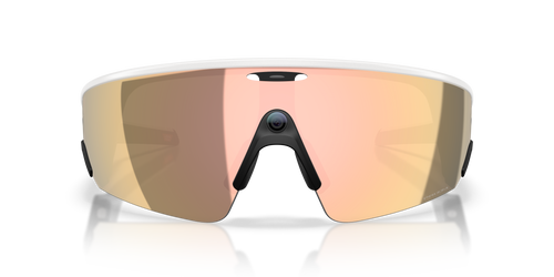 Oakley Meta Vanguard Unisex Rectangle Prizm Sunglasses - White Frame