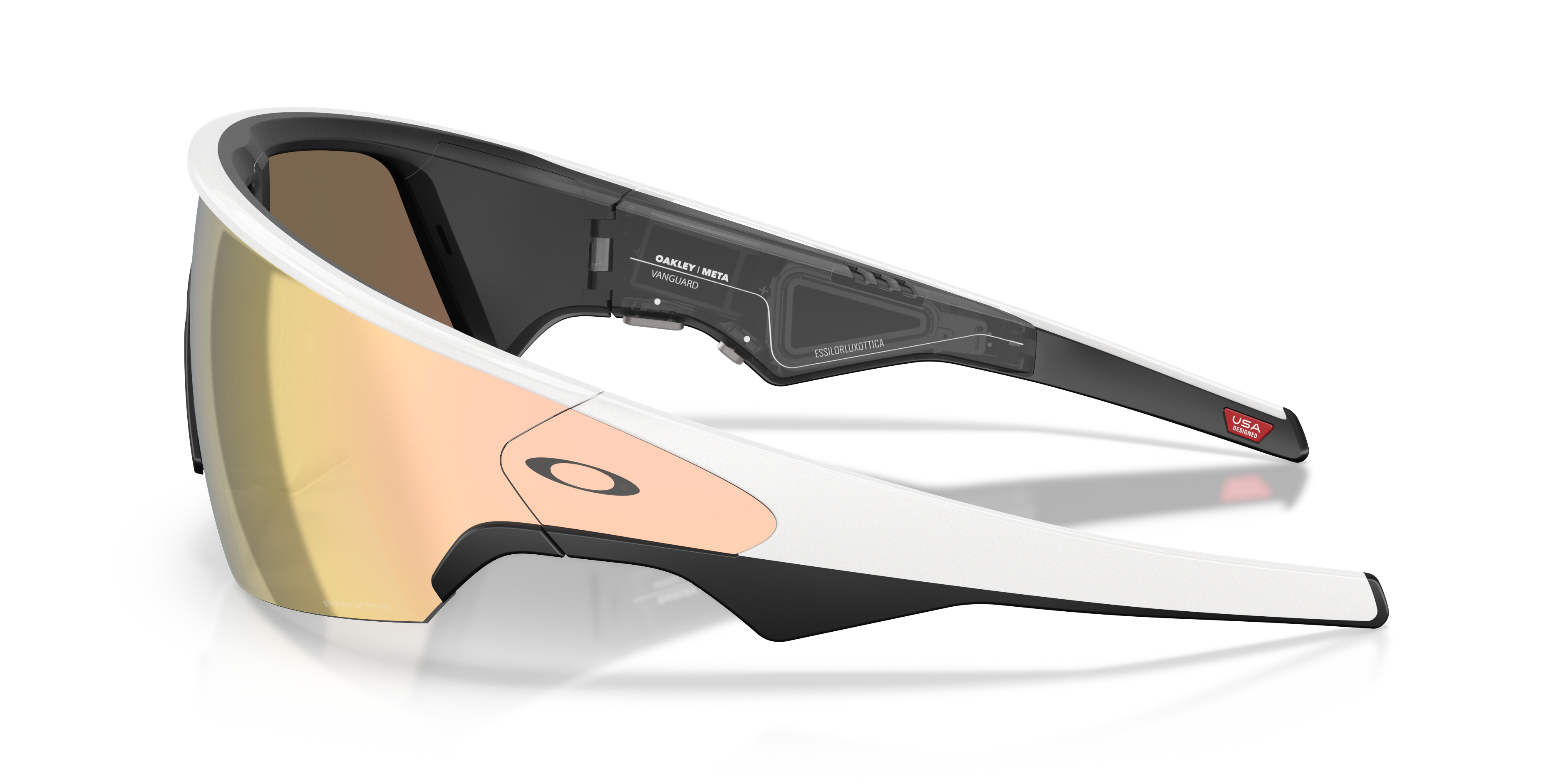 Oakley Meta Vanguard Unisex Rectangle Prizm Sunglasses - Black Frame