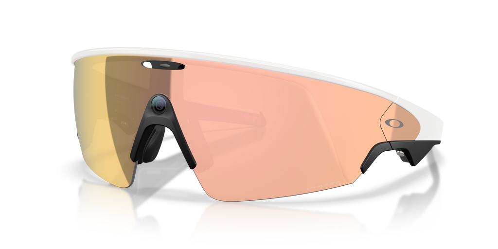 Oakley Meta Vanguard Unisex Rectangle Prizm Sunglasses - White Frame