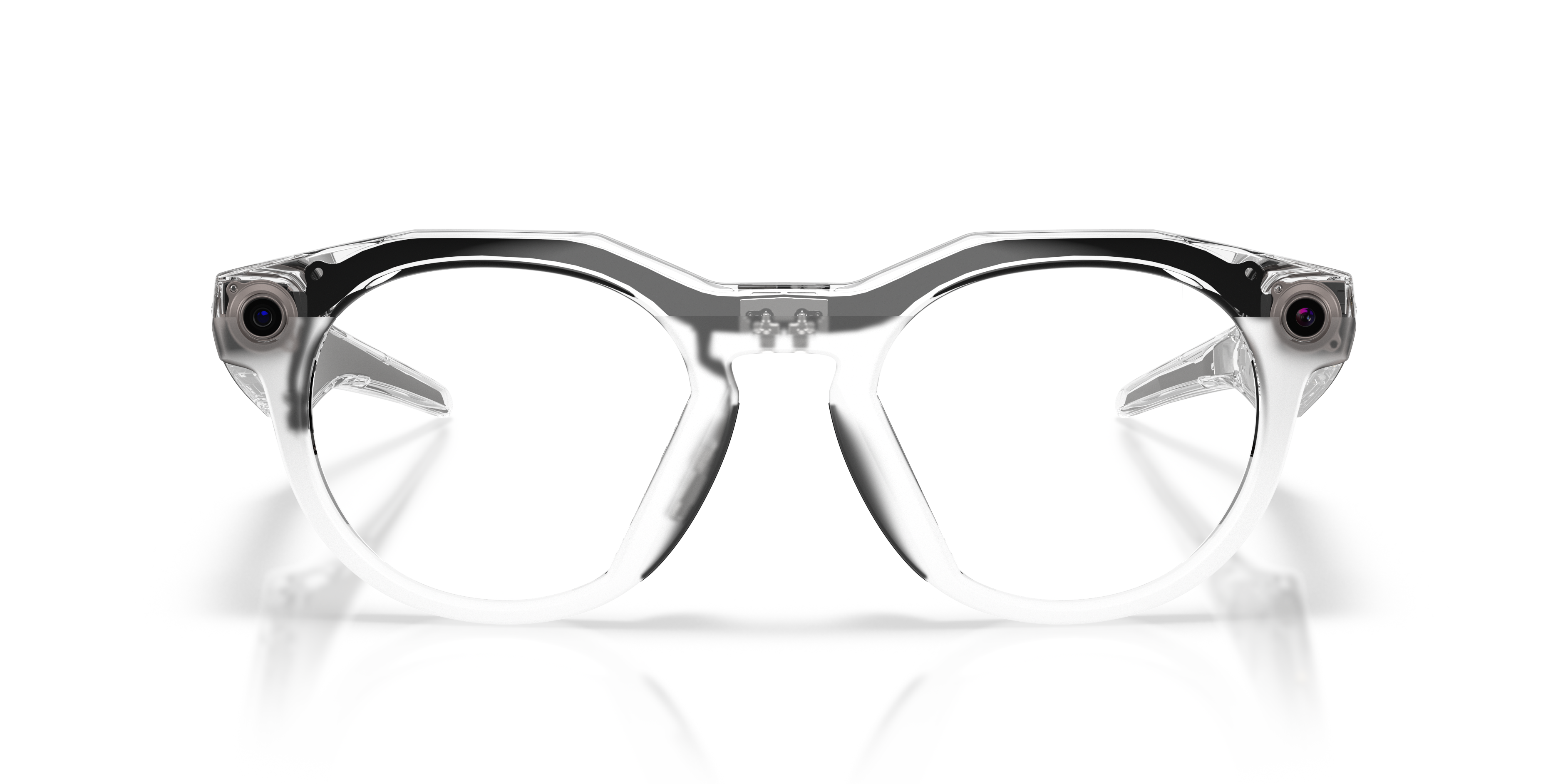 Oakley | Meta Meta HSTN Unisex Round Sunglasses - Clear Frame
