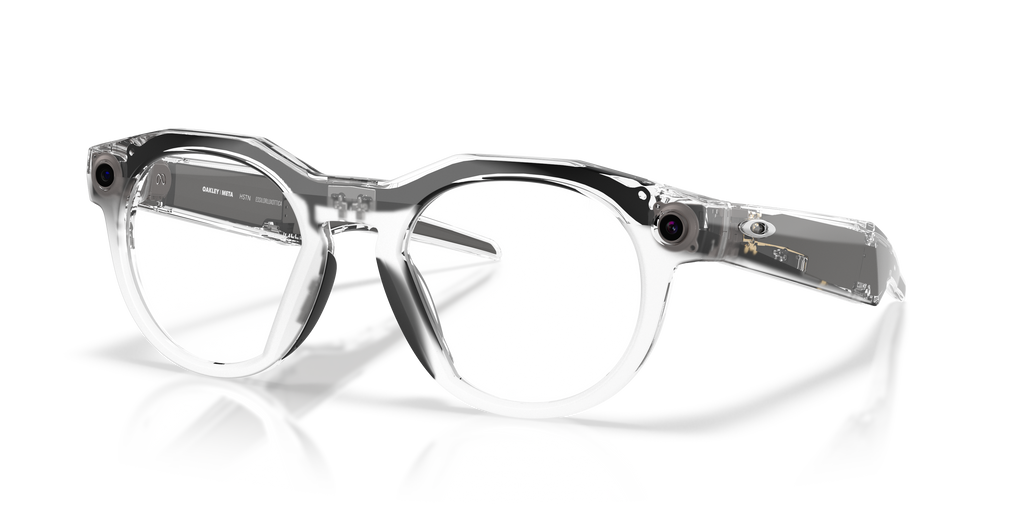 Oakley | Meta Meta HSTN Unisex Round Sunglasses - Clear Frame