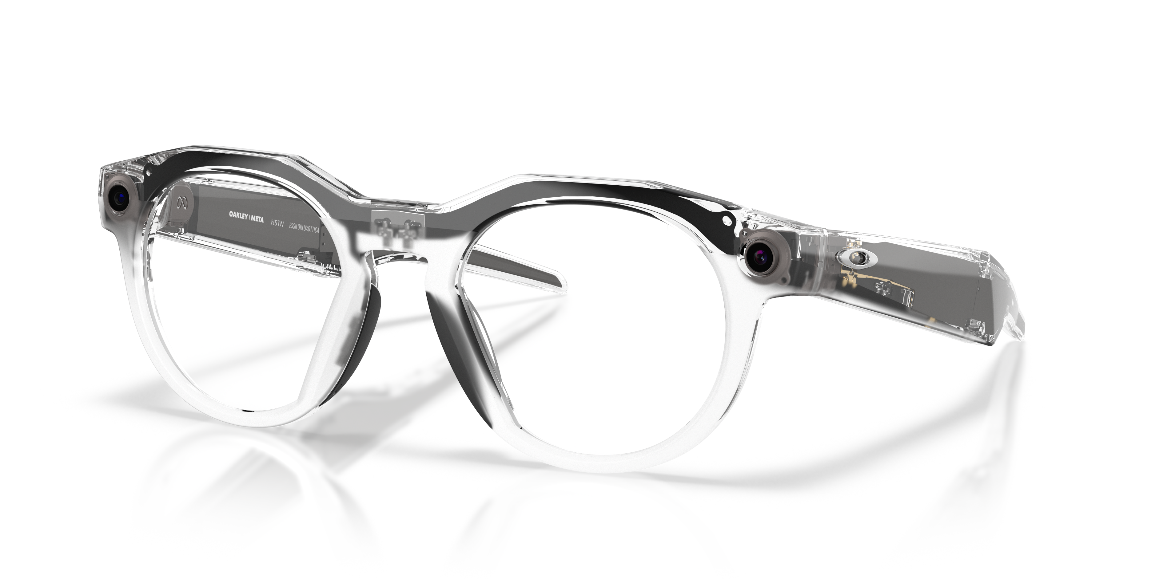 Oakley | Meta Meta HSTN Unisex Round Sunglasses - Clear Frame