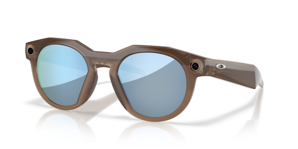 Oakley | Meta Meta HSTN Unisex Round Prizm Sunglasses - Brown Smoke Frame